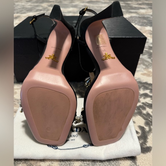 Prada Satin Beaded Stiletto - Picture 6 of 9